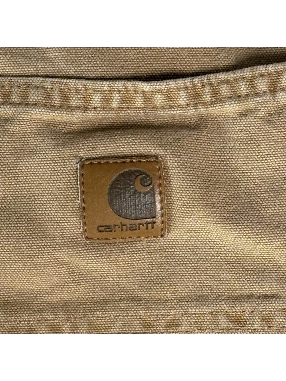 Vintage 2007 Carhartt B11 Brown Duck Canvas Work Dungarees -